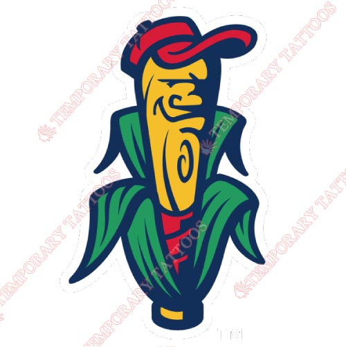 Cedar Rapids Kernels Customize Temporary Tattoos Stickers NO.8081